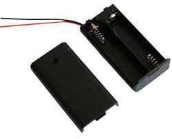 AA Battery Holder With Switch - Double