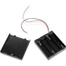 AA Battery Holder With Switch - Triple